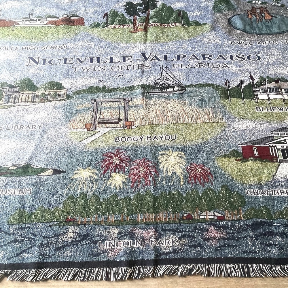 Pure Country Weavers Florida's Woven Blanket Throw Tapestry 50"x66" Twin Cities